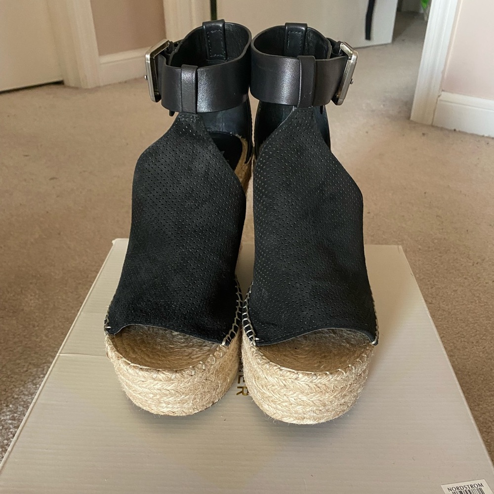 Marc Fisher Black espadrilles 8.5